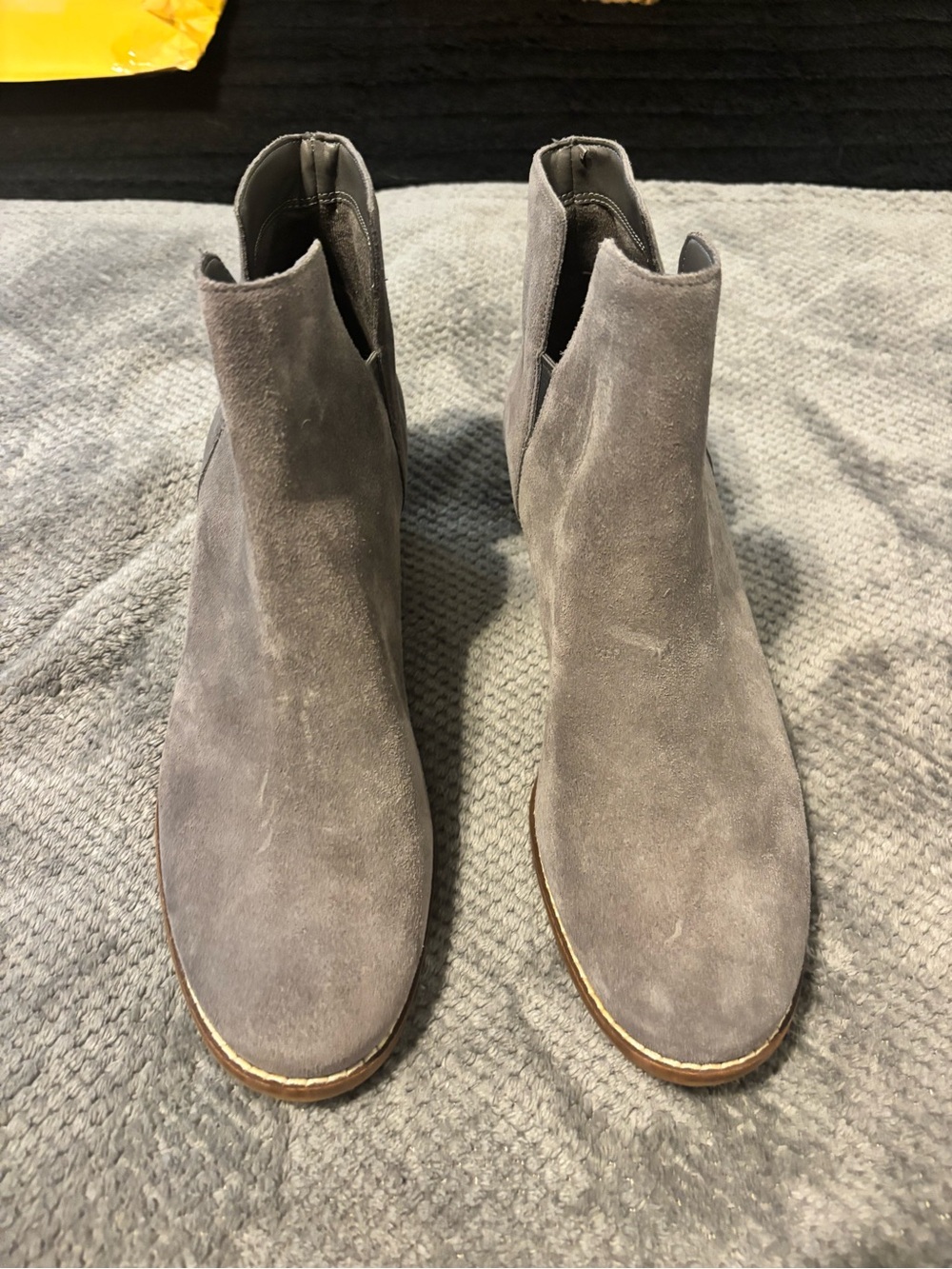 Cole Haan Gray Suede Booties - Sleek Slip-On Style